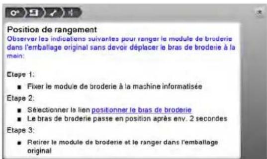 BERNINA 880 Plus - Position de rangement - 2