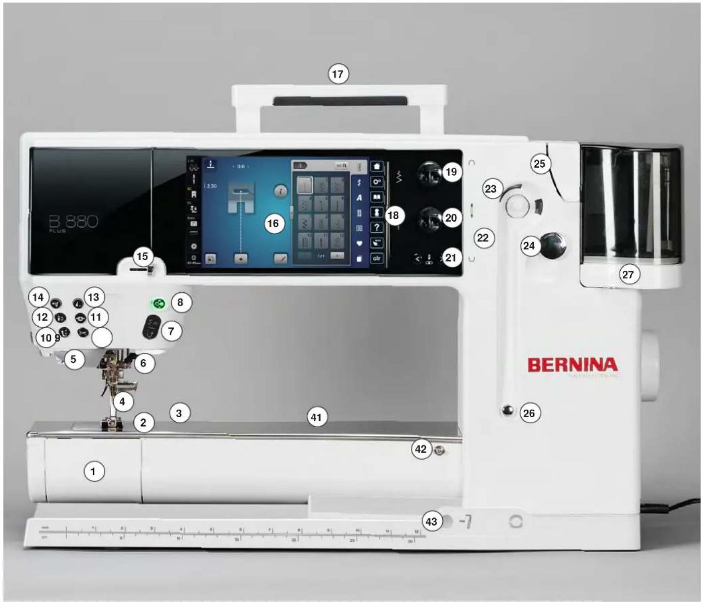 BERNINA 880 Plus - Vue de face - 1