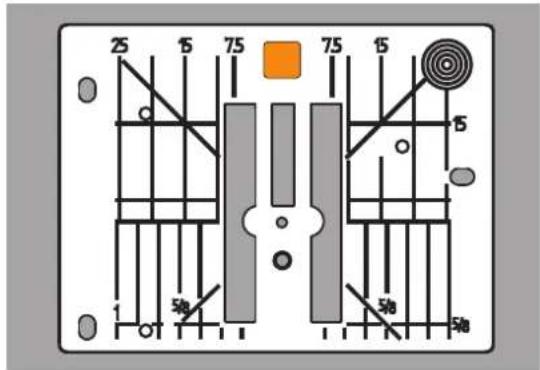 BERNINA 880 Plus - Plaque à aiguille pour point droit/CutWork - 1