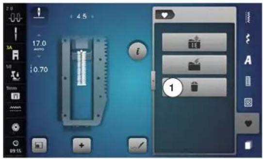 BERNINA 880 Plus - Modifier une boutonnière programmée - 2