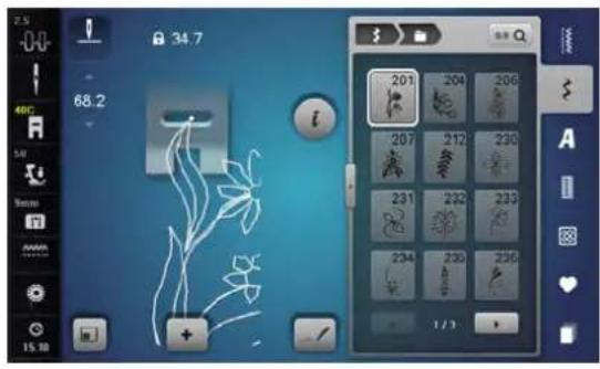 BERNINA 880 Plus - Aperçu sur les motifs de point - 4