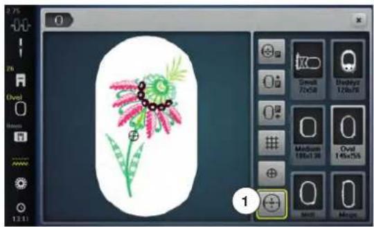 BERNINA 880 Plus - Vérifier le motif de broderie - 1