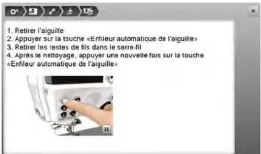 BERNINA 880 Plus - Nettoyer le serre-fil - 1