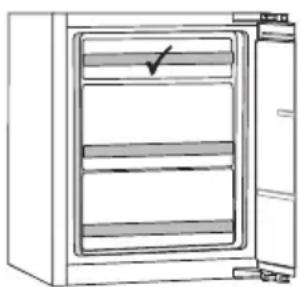 Pelgrim PCD23178L - Sections of the freezer compartment - 1