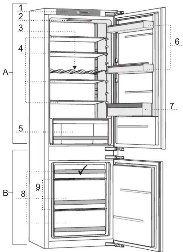 Pelgrim PCD23178L - CHANGING THE DOOR OPENING DIRECTION AND INTEGRATING THE APPLIANCE INTO A CABINET - 1