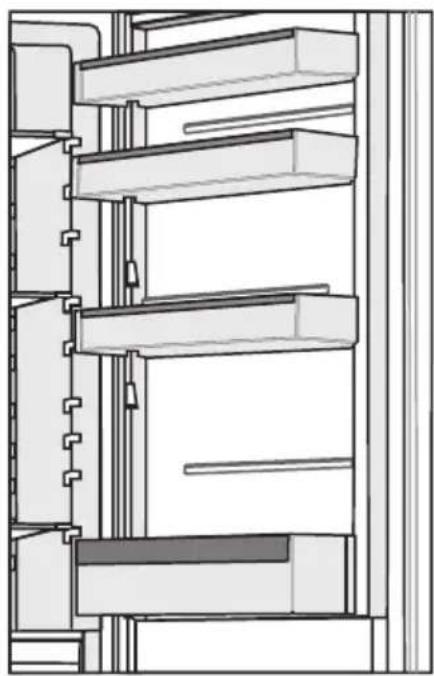 Pelgrim PCD23178L - EINSTELLBARE TÜRABLAGEN - 2