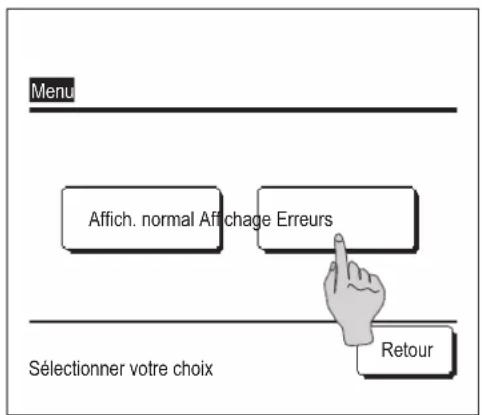 MITSUBISHI RCEX3 - Affichage des erreurs et coordonnées du SAV - 2