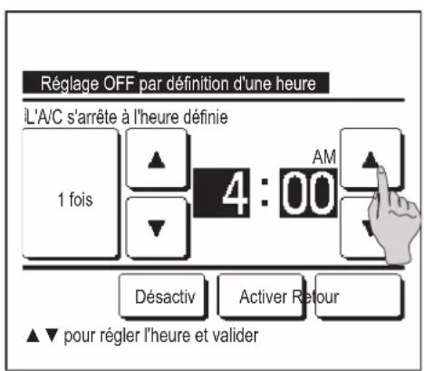 MITSUBISHI RCEX3 - Réglage OFF par définition d'une heures - 1