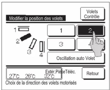 MITSUBISHI RCEX3 - Modifier la position des volets - 2