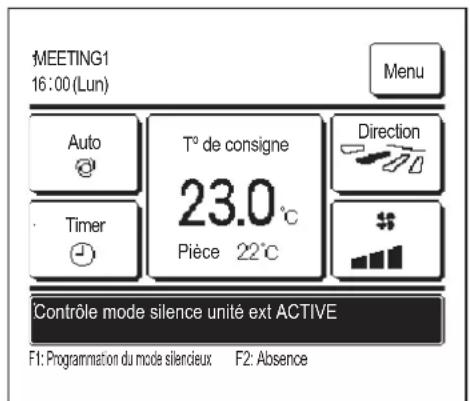 MITSUBISHI RCEX3 - Programmation du mode silencieux - 1