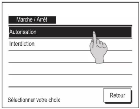 MITSUBISHI RCEX3 - ■ Configuration des autorisations/interdictions - 4