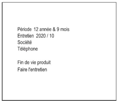 MITSUBISHI RCEX3 - Avis de date d'inspection - 2