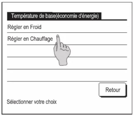 MITSUBISHI RCEX3 - ■ Température de base(economie d'énergie) - 1