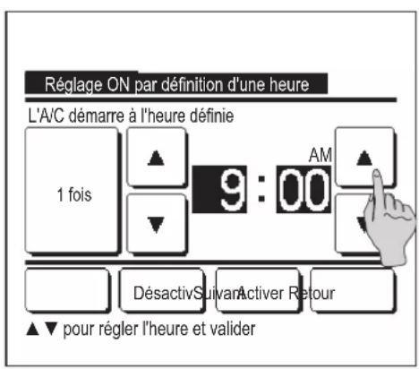 MITSUBISHI RCEX3 - Réglage ON par définition d'une heures - 1