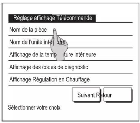 MITSUBISHI RCEX3 - Réglage affichage Télecommande - 1