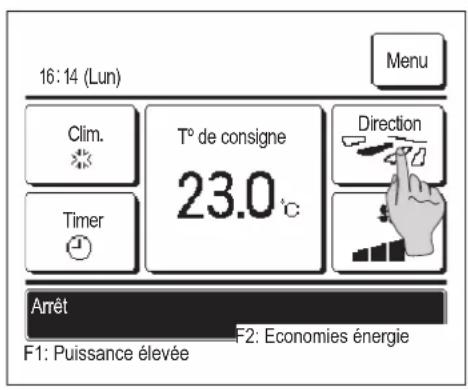 MITSUBISHI RCEX3 - Modifier la position des volets - 1