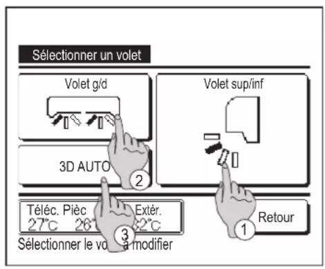 MITSUBISHI RCEX3 - Modifier la position des volets - 3