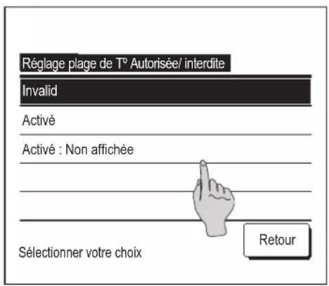 MITSUBISHI RCEX3 - Réglage de la plage de température - 4
