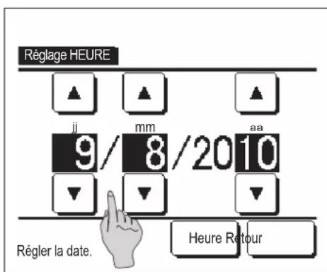 MITSUBISHI RCEX3 - Réglage HEURE - 1