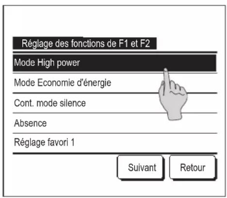 MITSUBISHI RCEX3 - Réglage des fonctions de F1 et F2 - 2