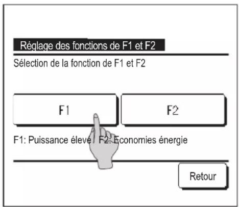 MITSUBISHI RCEX3 - Réglage des fonctions de F1 et F2 - 1
