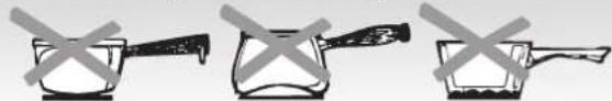 CANDY CH64DXT - HOB COOKWARE ADVICE - 1