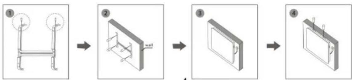 Orbegozo REH 2060 - WALL MOUNTING (WHILE USE THE HEATER AS FIXED APPLIANCE) - 1