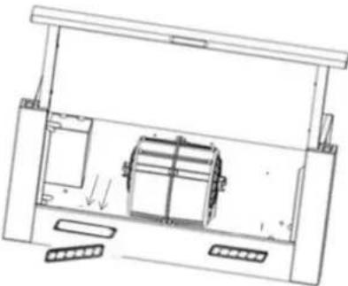 Orbegozo TL 06260 A - INSTALLATION DE LA HOTTE DANS LA PARTIE INFÉRIEURE D'UNE ARMOIRE SUSPENDUE - 1