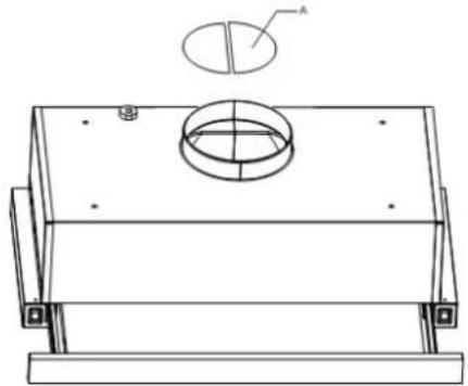 Orbegozo TL 06260 A - CHANGING FROM EXHAUSTING HOOD TO FILTERING ONE - 1