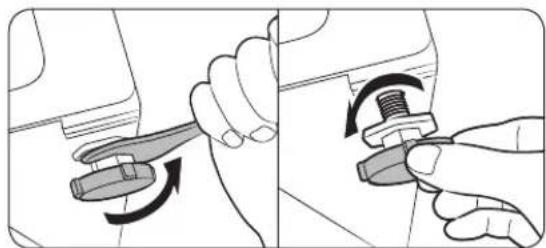 SAMSUNG WW22N6850QX - STEP 3 Adjust the levelling feet - 1