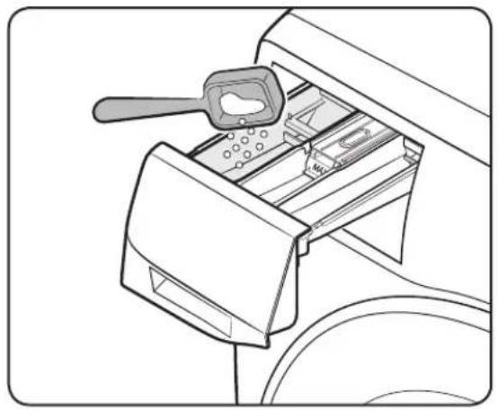 SAMSUNG WW22N6850QX - Pour mettre des agents de lavage dans le tiroir à lessive - 1