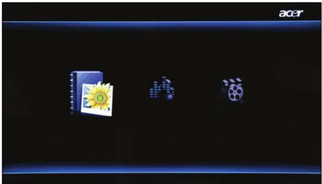 ACER AT3258ML - Selectionner le contenu multimédia (images, musique ou video) - 1