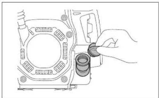 MAKITA EM4350RH - Replacement of oil: "Oil cap" - 1