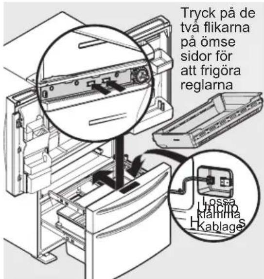 AEG RMB96729VX - Följ anvisingarna   nedan För ta bort   MultiSwitch/MultiChill   ladan - 1