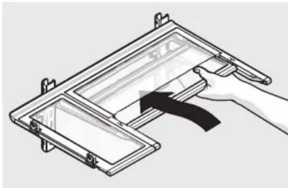 AEG RMB96729VX - Onderschuif-/kantelplateau afstellen: - 1