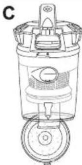 BESTRON Multipo Plus AMC1000B - REINIGUNG UND WARTUNG - Entfernen von Abfall aus dem Staubaffangbehälter - 3