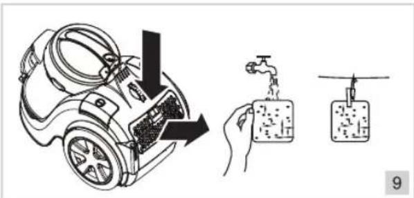 BESTRON Designo Plus ABL870BS - CLEANING AND MAINTENANCE - Cleaning or replacing the exhaust filter - 2