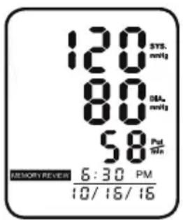 ADE FITvigo BPM 1600 - Gespeicherte Messwerte aufrufen - 1