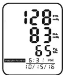 ADE FITvigo BPM 1600 - Access stored measured values - 2