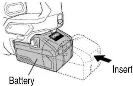METABO DH 36DMA - REMOVAL AND INSTALLATION METHOD OF BATTERY - 1