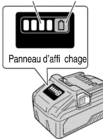 METABO DH 36DMA - À PROPOS DE L'INDICATEUR DE L'ÉTAT DE CHARGE DE LA BATTERIE - 1