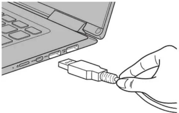 LENOVO Yoga 71015IKB - ■ Connexion des périphériques USB - 1