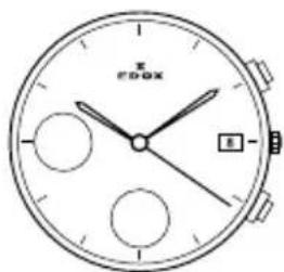 Edox ChronorallyS Day Date 843013NCVNNV - Horloge functies: - 33