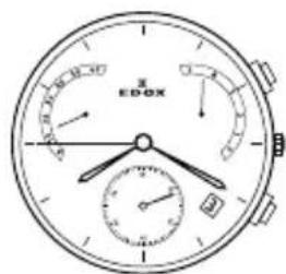 Edox ChronorallyS Day Date 843013NCVNNV - Horloge functies: - 5