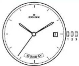 Edox ChronorallyS Day Date 843013NCVNNV - Quick-chance correction for day of the - 28