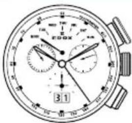 Edox Les Bémonts Automatic Day Date 8301537RBUIR - ：時計の機能： - 13