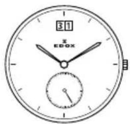 Edox Les Vauberts La Grande Lune Automatic 805003BUIR - Tijdsweergave: - 10