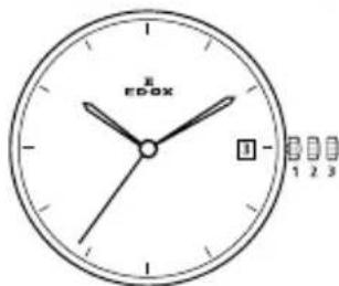 Edox Les Vauberts La Grande Lune Automatic 805003BUIR - Normale Position (Trageposition): - 1