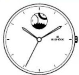 Edox Les Vauberts Automatic Date - Normale Position (Trageposition): - 18