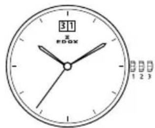 Edox Les Vauberts Automatic Date - Tijdsweergave: - 11